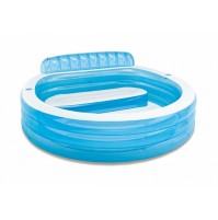 Piscina famiglia con poltrona gonfiabile Intex 57190 rotonda Swim Center